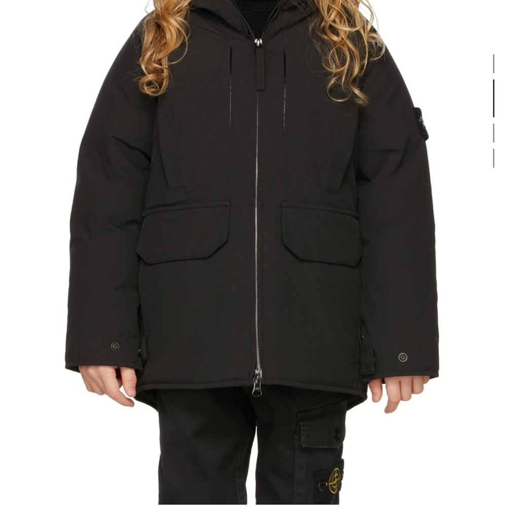 Stone Island Kids Black Puffer Jacket
